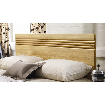 Flute oak headboard by Stuart Jones