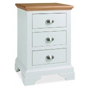 Hampstead two tone bedside 3 drawer cabinet. Only 309