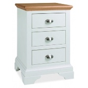 Hampstead two tone bedside 3 drawer cabinet. Only 309