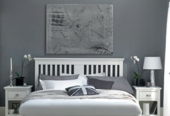 Hampstead White 5ft Headboard By, White Wooden Headboards For King Size Beds