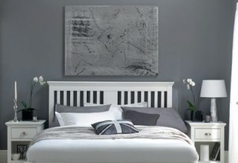 Hampstead white headboard by Bentley Designs