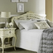 French inspired ivory rattan headboard From £289