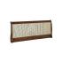 Eaton rattan bed headboard.  - view 1