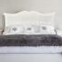 Pembridge White Rattan Headboard.  - view 1