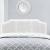 Hale white rattan bed headboard.  - view 1