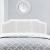 Hale white rattan bed headboard.  - view 1