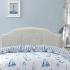 Keswick White Rattan Bed Headboard.  - view 1