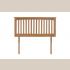 Charlotte Solid Oak Divan Bed Headboard - view 2
