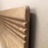 Fluted wooden bed headboard - view 2