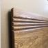 Fluted wooden bed headboard - view 3
