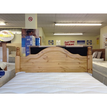 York small double pine headboard