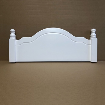 York white wooden bed headboard